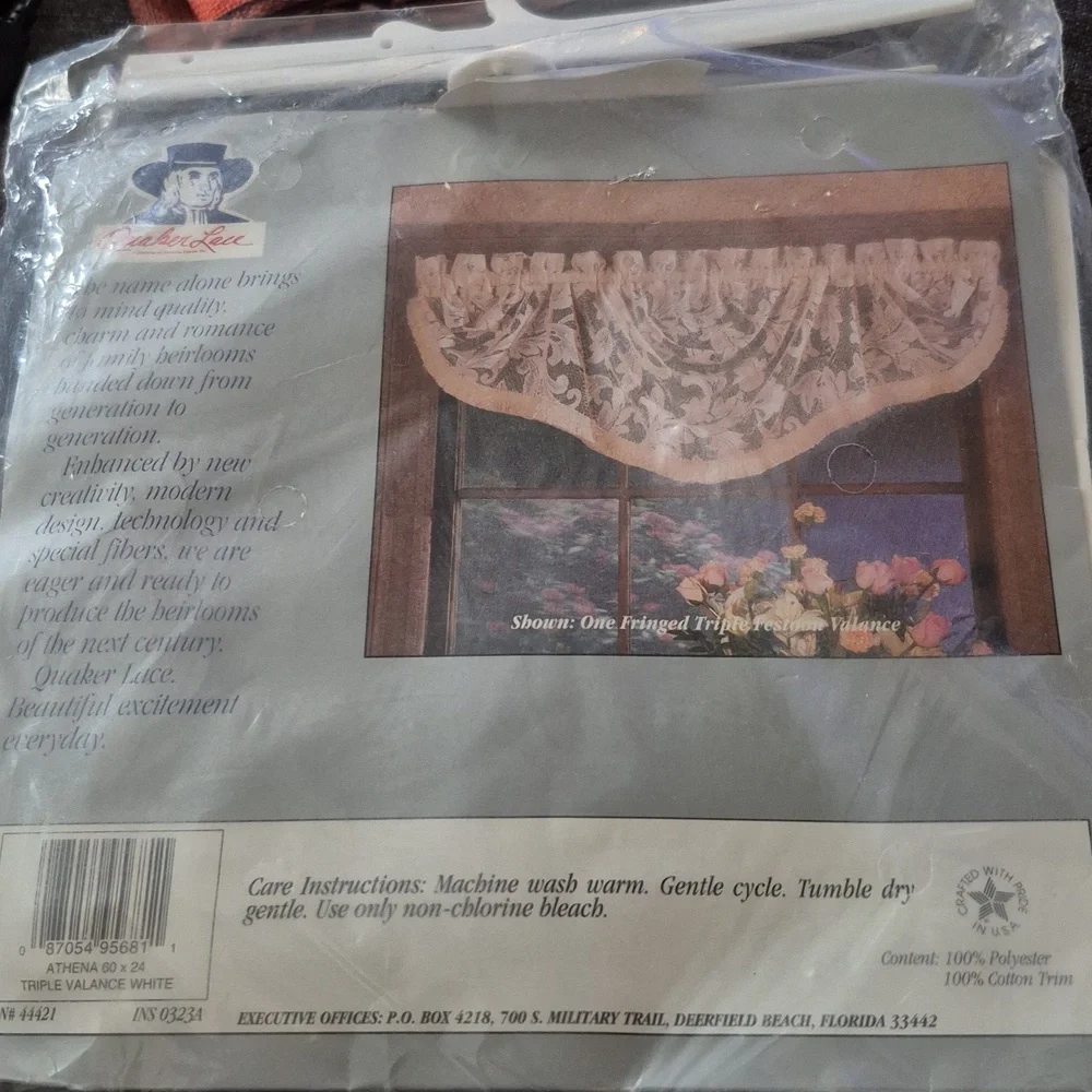 Quaker Lace Festoon Valance 60